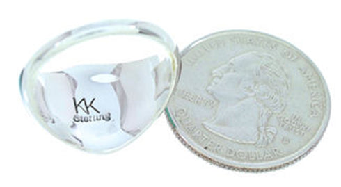 Sterling Silver Turquoise Multicolor Jewelry Ring Size 7-3/4 AW73280