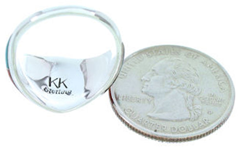 Southwestern Jewelry Turquoise And Multicolor Ring Size 7-3/4 AW73297