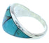 Opal And Turquoise Southwest Sterling Silver Ring Size 7-3/4 AW73103