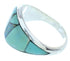 Opal Turquoise Southwestern Sterling Silver Ring Size 7-3/4 AW73107
