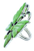 Multicolor Butterfly Silver Large Statement Ring Size 8-3/4 YS72623