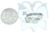 Multicolor Butterfly Silver Large Statement Ring Size 8-3/4 YS72623