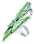 Multicolor Southwest Butterfly Large Statement Ring Size 6-3/4 YS72626