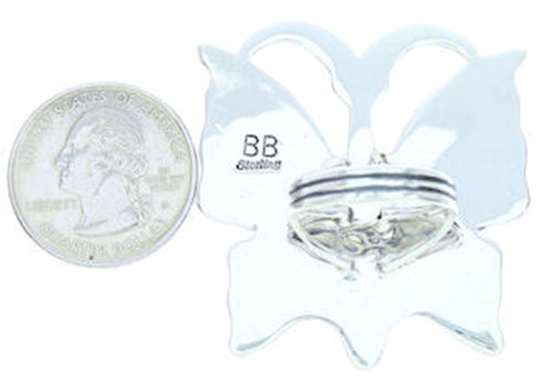 Multicolor Southwest Butterfly Large Statement Ring Size 6-3/4 YS72626