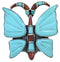 Southwest Large Statement Butterfly Multicolor Ring Size 7-3/4 YS72703