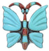 Southwest Multicolor Butterfly Large Statement Ring Size 8-3/4 YS72723