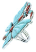 Southwest Multicolor Butterfly Large Statement Ring Size 6-3/4 YS72718