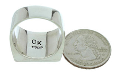 Southwest Sterling Silver Multicolor Jewelry Ring Size 11-1/2 DW72724