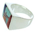 Southwest Sterling Silver Multicolor Jewelry Ring Size 12-1/2 DW72761