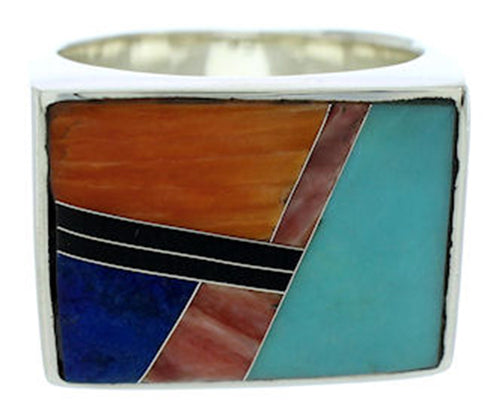 Southwest Multicolor Inlay Ring Size 9-3/4 YS72752