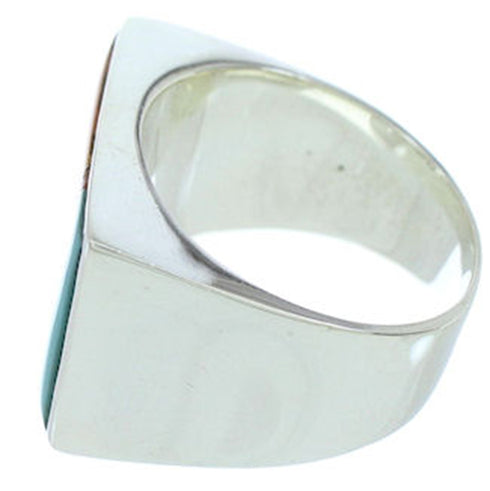 Southwest Multicolor Inlay Ring Size 9-3/4 YS72752