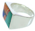 Southwest Silver Multicolor Ring Size 12-1/2 YS72783