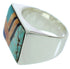 Sterling Silver Multicolor Southwest Jewelry Ring Size 9-3/4 YS72847