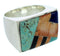Sterling Silver Southwest Multicolor Jewelry Ring Size 9-3/4 YS72868
