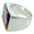 Sterling Silver Southwest Multicolor Jewelry Ring Size 9-3/4 YS72868