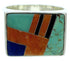 Silver Southwest Jewelry Multicolor Ring Size 12-1/2 YS72884