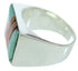 Silver Southwest Jewelry Multicolor Ring Size 12-1/2 YS72884