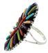 Multicolor Genuine Sterling Silver Southwestern Ring Size 7 BW73064
