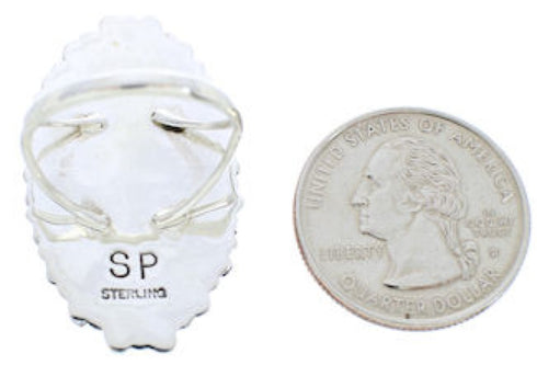 Genuine Sterling Silver Multicolor Jewelry Ring Size 8-1/2 BW73067