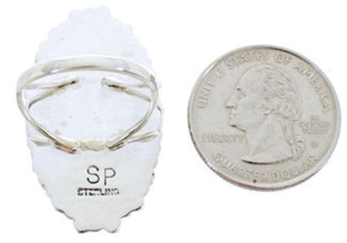 Multicolor Jewelry Southwest Silver Ring Size 6-1/2 BW73084