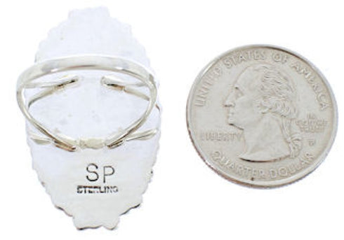 Silver And Multicolor Southwest Jewelry Ring Size 6-3/4 BW73085