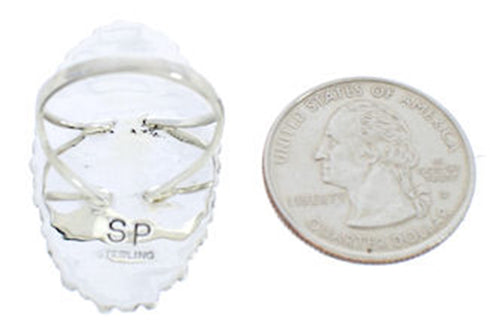 Southwest Silver And Multicolor Jewelry Ring Size 6-3/4 BW73095