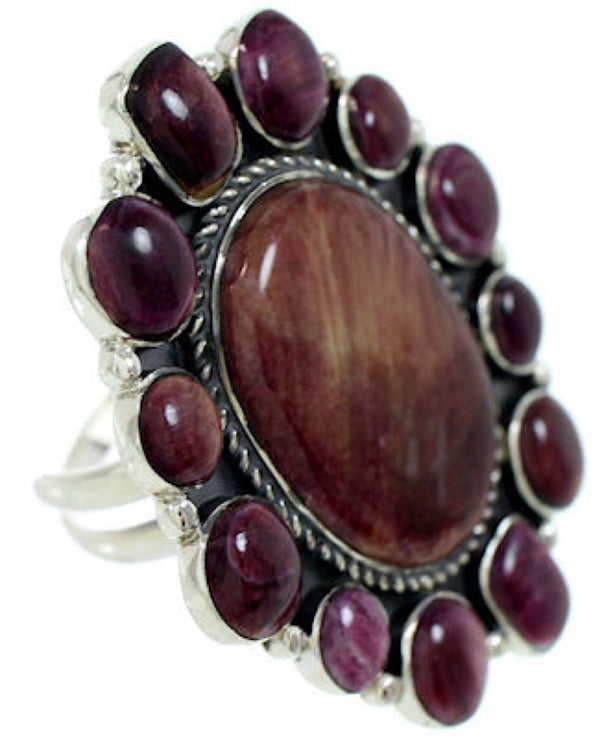 Jewelry Purple Oyster Shell Large Statement Ring Size 8-1/2 BW72906