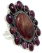 Jewelry Purple Oyster Shell Large Statement Ring Size 8-1/2 BW72906