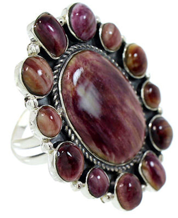 Southwest Purple Oyster Shell Large Statement Ring Size 7-3/4 BW72907