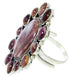 Southwest Purple Oyster Shell Large Statement Ring Size 7-3/4 BW72907