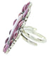 Purple Oyster Shell Large Statement Piece Ring Size 8 BW72918