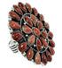 Large Statement Red Oyster Shell Southwest Ring Size 9-3/4 BW72981