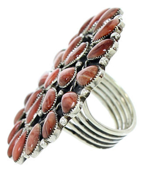 Large Statement Red Oyster Shell Southwest Ring Size 9-3/4 BW72981