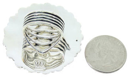 Large Statement Red Oyster Shell Southwest Ring Size 9-3/4 BW72981