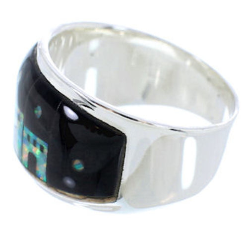 Multicolor Native American Village Design Ring Size 6-3/4 MW73789