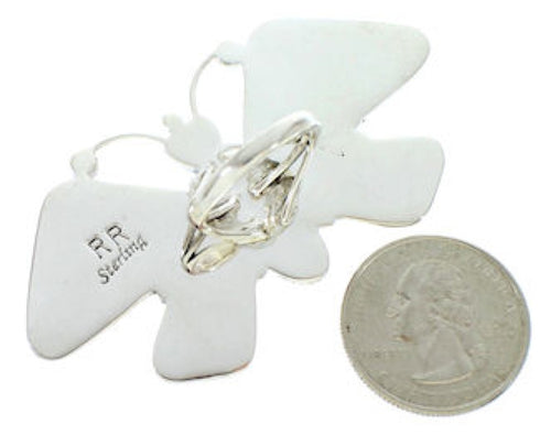 Purple Oyster Shell Large Statement Butterfly Ring Size 6-1/2 PS72872