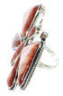 Jewelry Large Statement Oyster Shell Butterfly Ring Size 8-1/4 PS72889