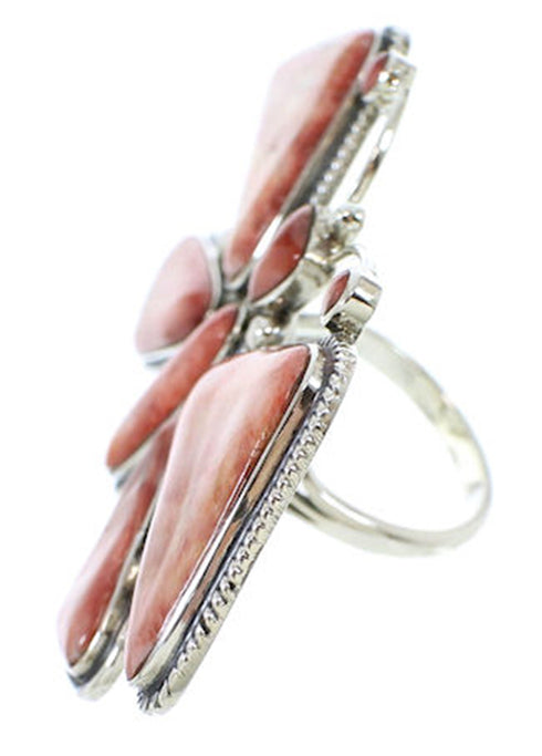 Large Statement Butterfly Oyster Shell Ring Size 7-3/4 PS72892