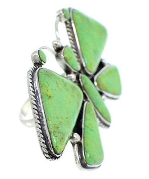 Large Statement Turquoise Butterfly Southwest Ring Size 9 PS72937