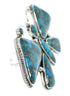 Butterfly Large Statement Southwest Turquoise Ring Size 9 PS72966