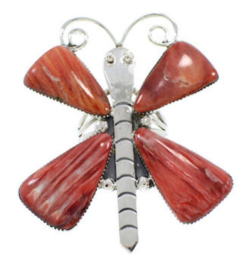 Large Statement Oyster Shell Butterfly Ring Size 8-1/2 PS72994