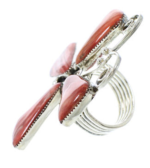 Large Statement Oyster Shell Butterfly Ring Size 8-1/2 PS72994