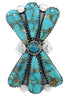 Turquoise Jewelry Large Statement Piece Ring Size 8-1/4 BW74419