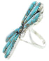 Turquoise Jewelry Large Statement Piece Ring Size 8-1/4 BW74419