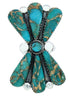 Large Statement Piece Turquoise Southwestern Ring Size 5-1/2 BW74420