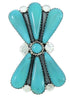Southwest Jewelry Turquoise Large Statement Ring Size 5-3/4 BW74460