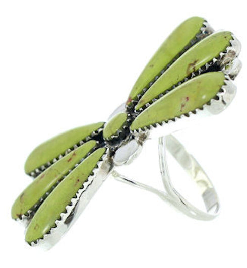 Southwest Turquoise Jewelry Large Statement Ring Size 8-1/2 BW74502