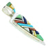 Multicolor Sterling Silver Southwestern Pendant AX23352