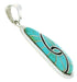 Turquoise Southwestern Sterling Silver Pendant AX23473