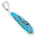 Sterling Silver Turquoise Southwestern Pendant AX23487
